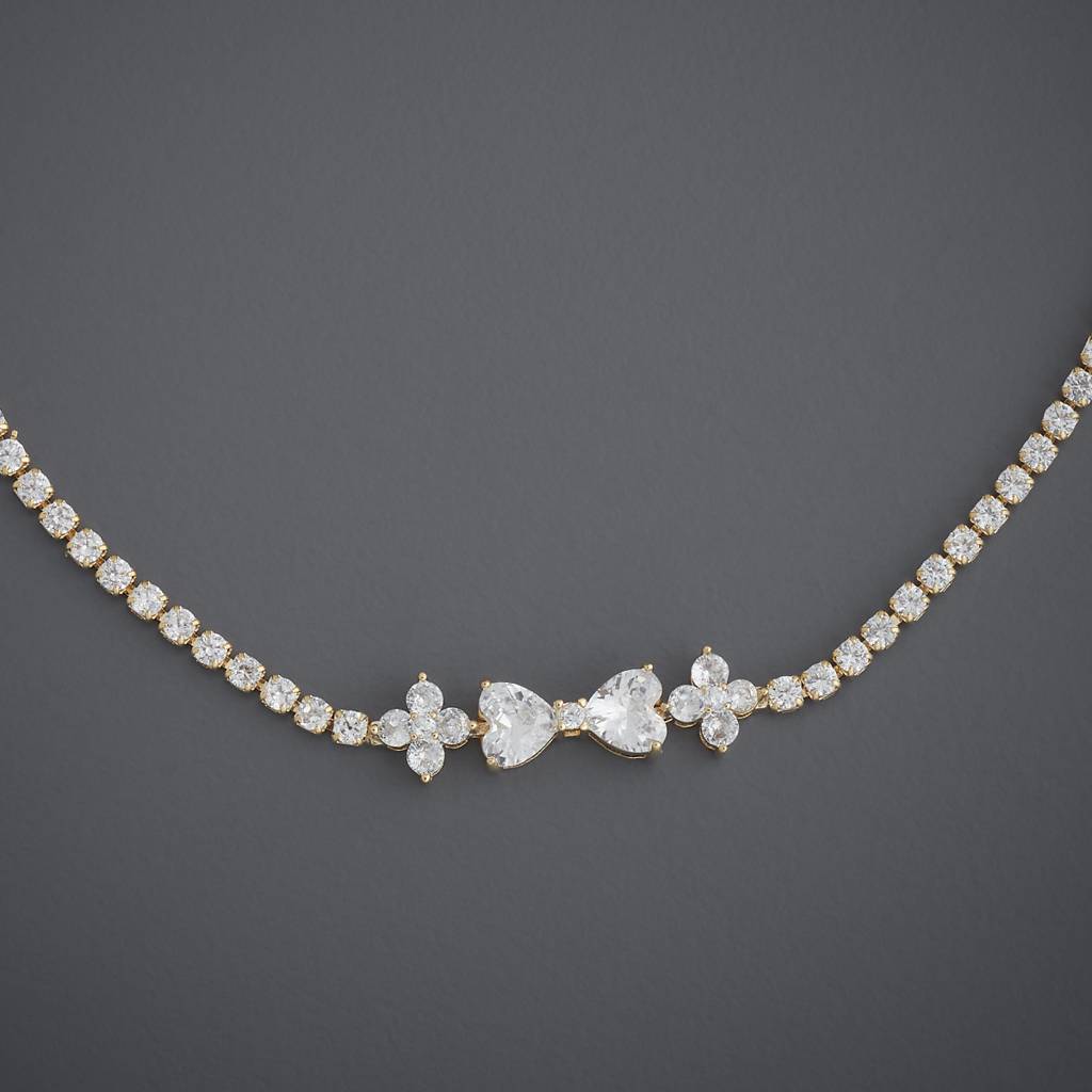 Kushal'S Fashion Jewellery White Gold-Plated Party Zircon Trendy Anklet-441639 : 441639