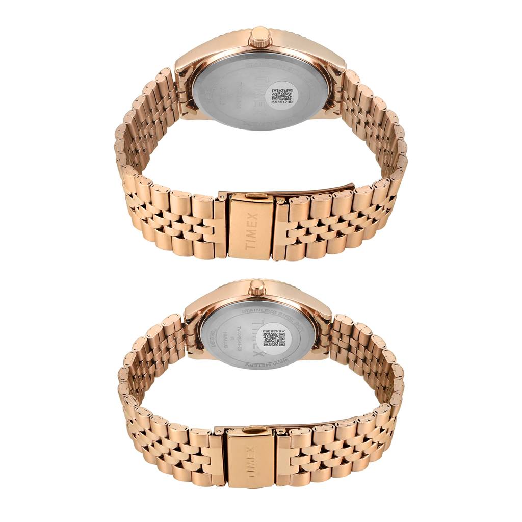 Timex Trendline Round 43Mm Analog Pair Watch - Tw00Pr345 : TW00PR346