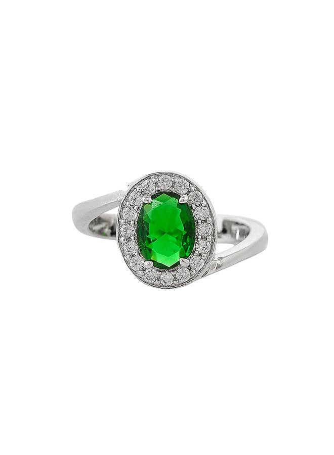 Sparkling Essentials Green Oval Cut Cz Box Set : 8905124480627