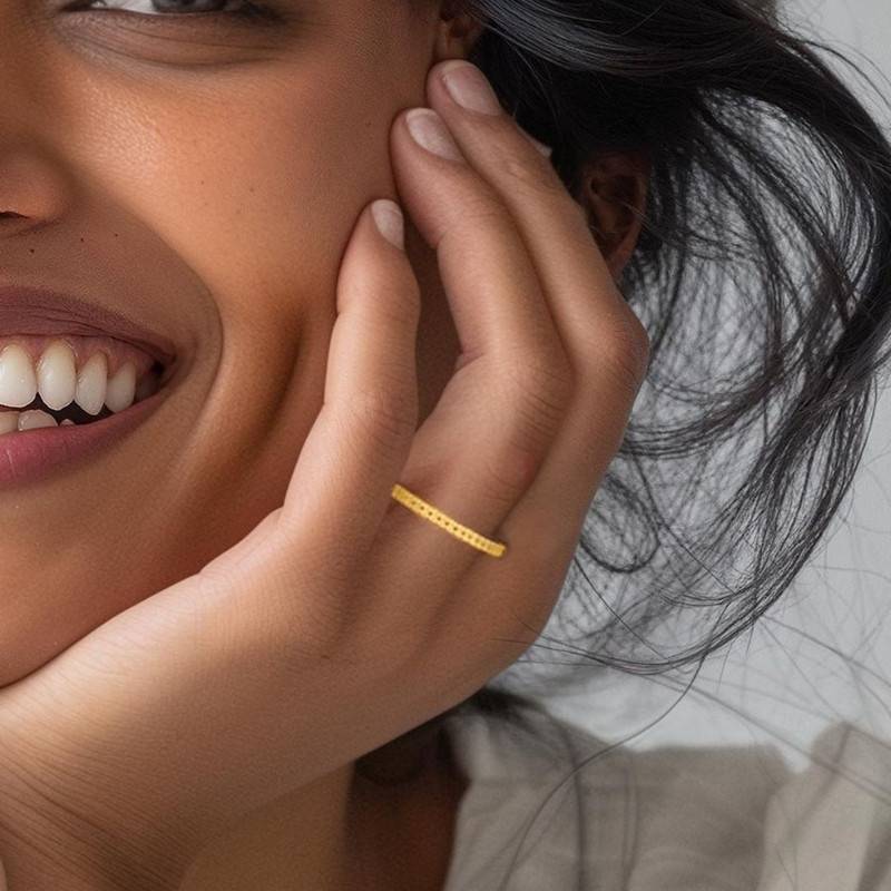 Resilience Duo Ring-18K Gold Vermeil Sterling Silver : TSRI-RED-13-18G-15001