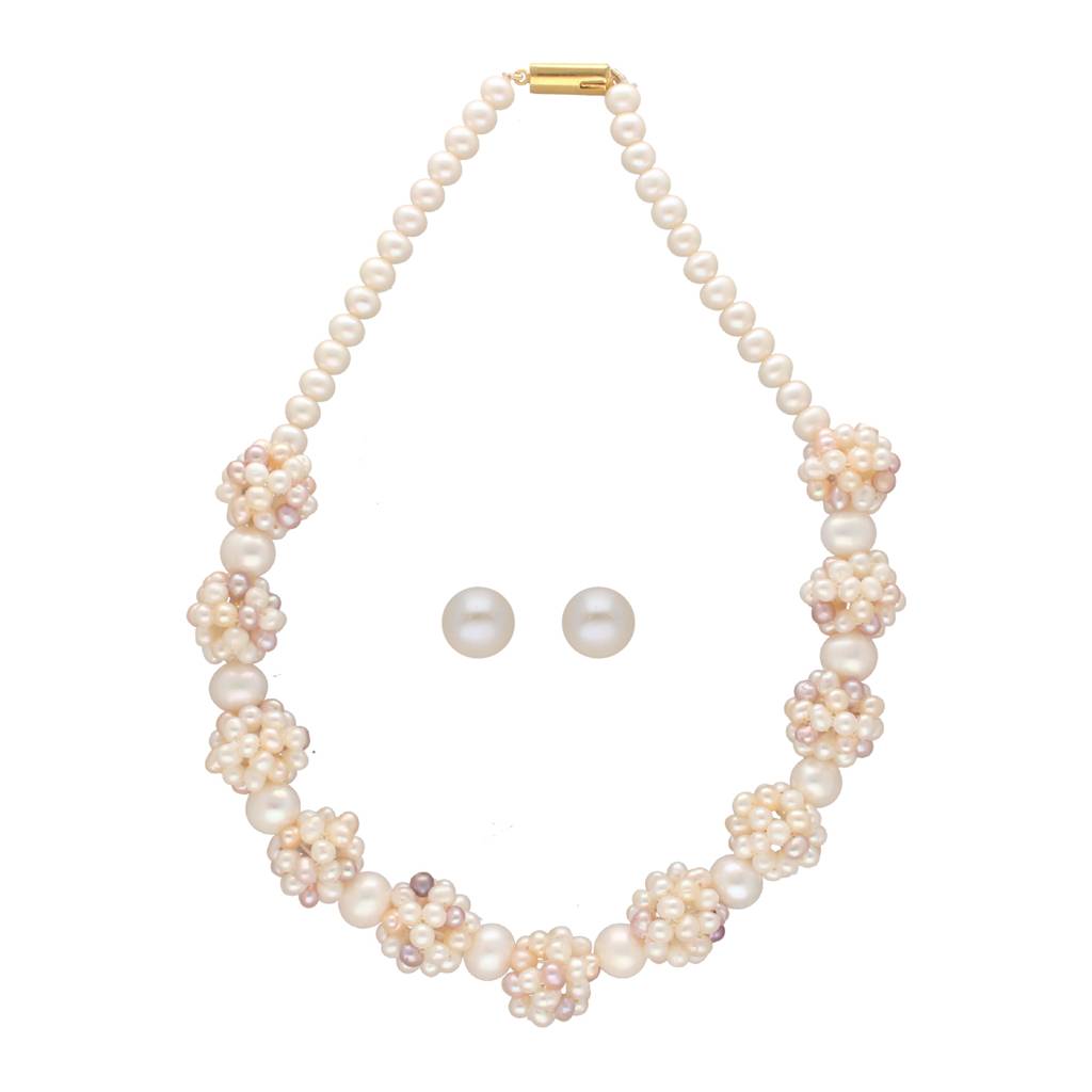 Sri Jagdamba Pearls Sarah 1 Line Pearl Necklaces : JPNOV-23-074