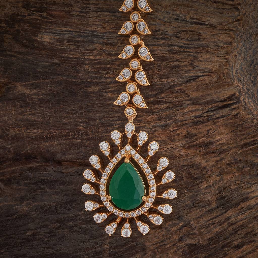 Kushal'S Fashion Jewellery Plated Party Zircon Maang Tikka-175791 : 421420