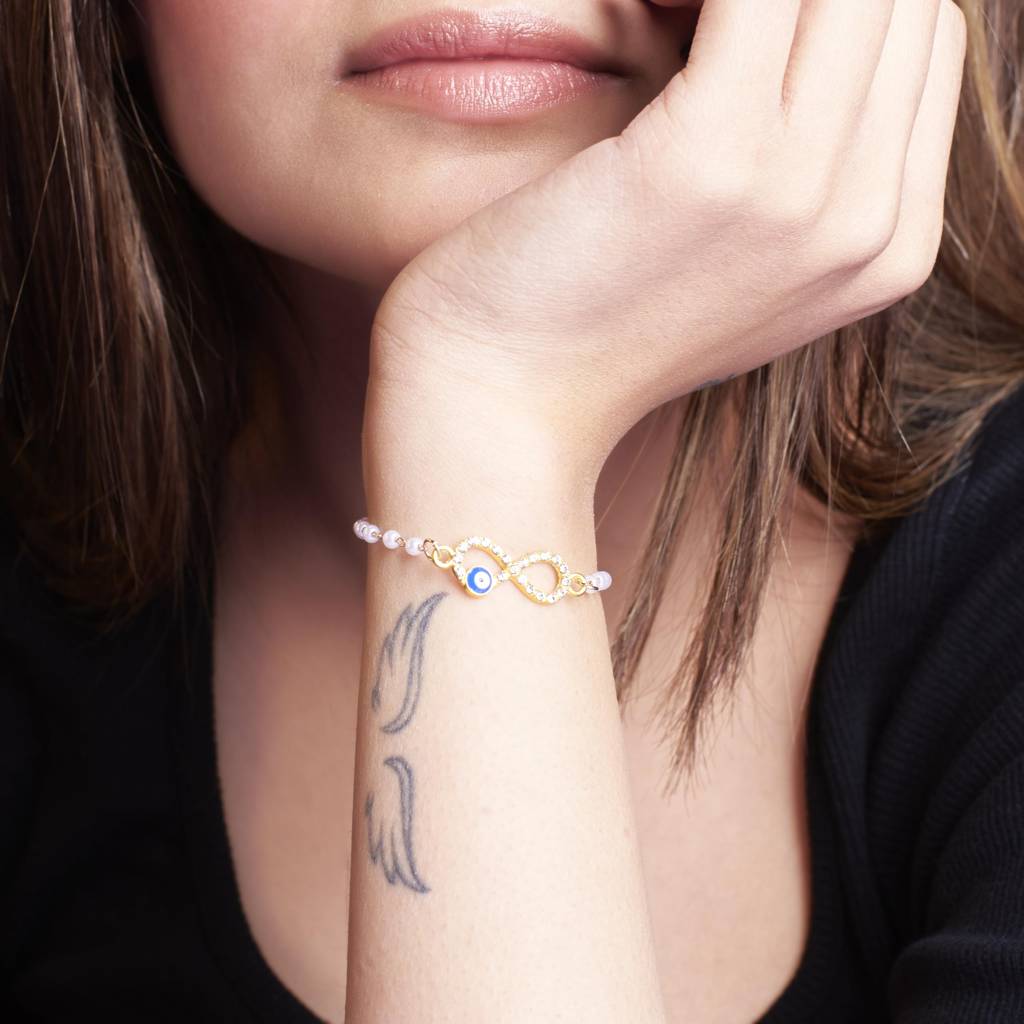 Eternal Bond Gold  Bracelet : BS14222-G-BLU