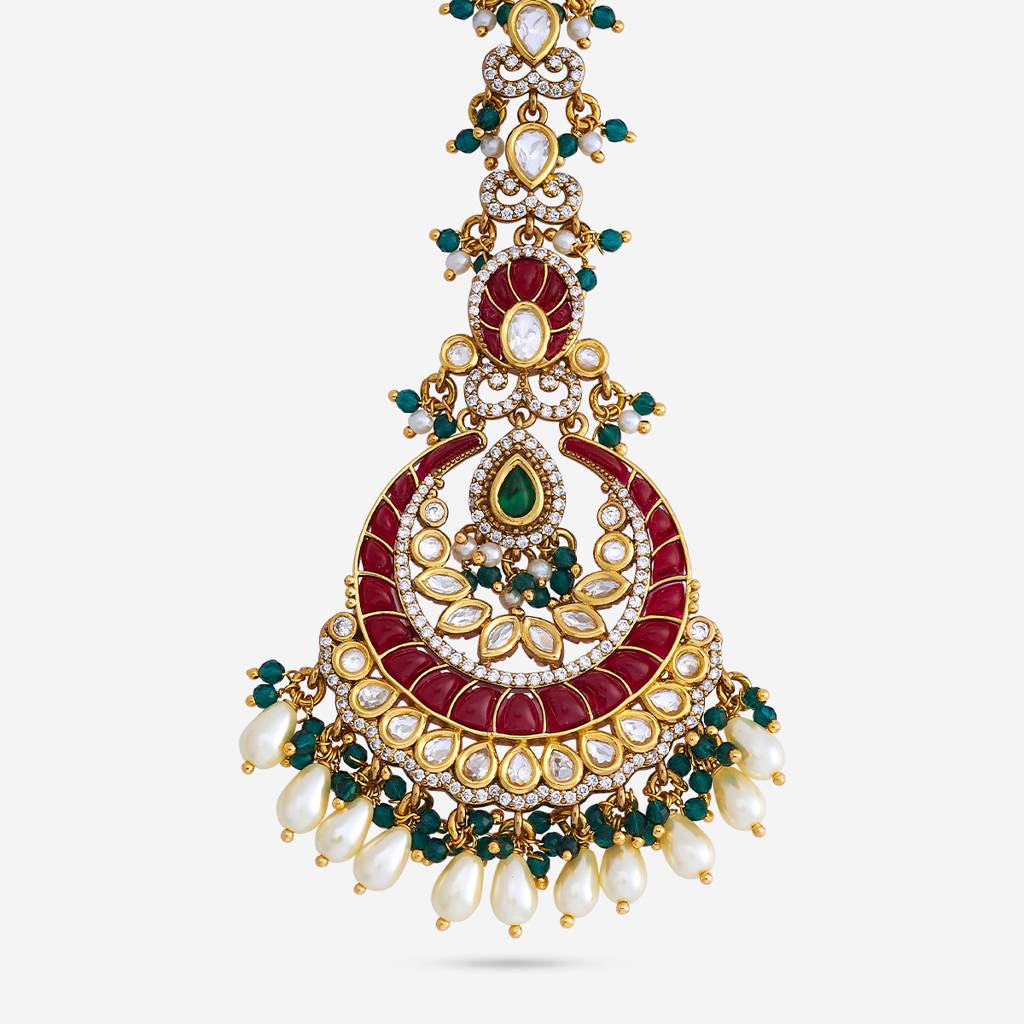 Ethnic Kundan Maang Tikka-186655 : 445078