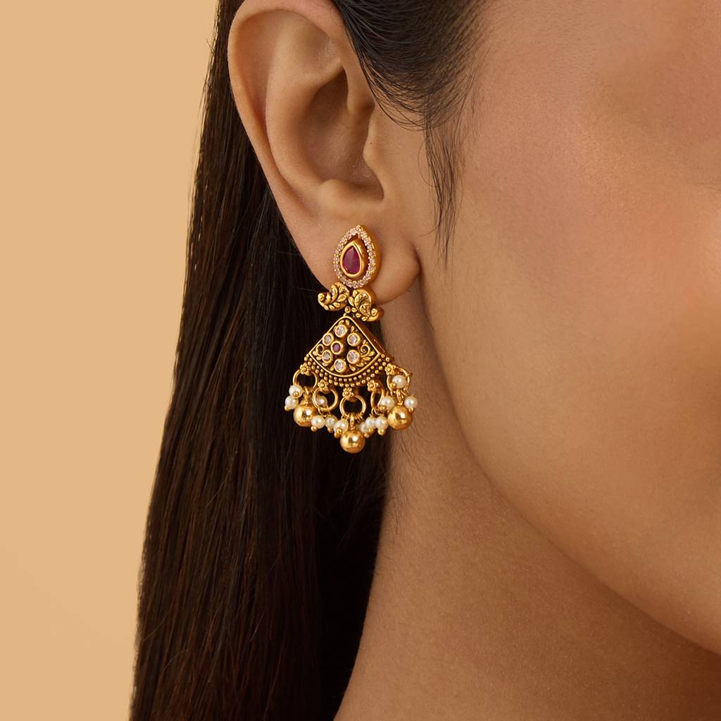 Kushal'S Fashion Jewellery Contemporary Drop Earrings-180538 : 431479
