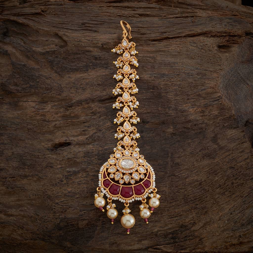 Kushal'S Fashion Jewellery Victorian-Plated Ethnic Kundan Tikka -164045 : 413803