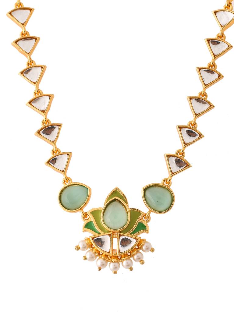Forever More Gold Plated Neckalce Set : 8905124498240