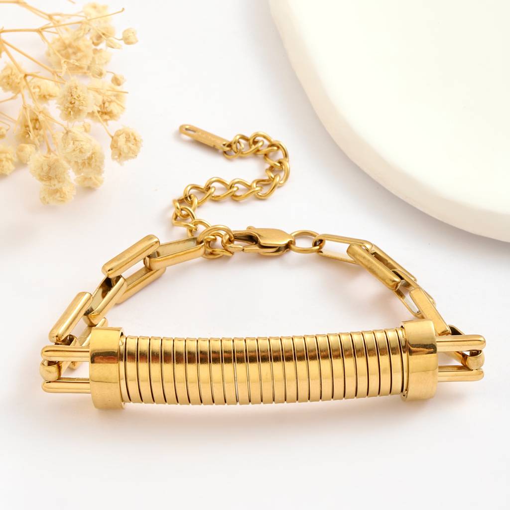 Hairpin Gold Bracelet : BS13292-G