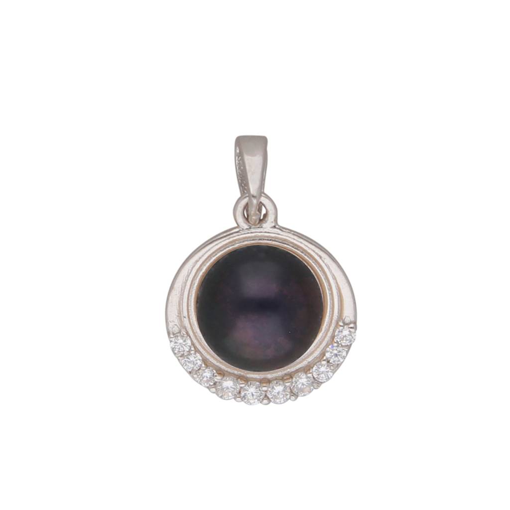 92.5 Silver Pratyusha Designer Pearl Pendant : JPMAY-22-155