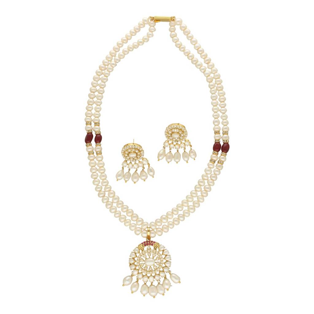 Charish Pearl Necklace Set : JPSEP-24-013