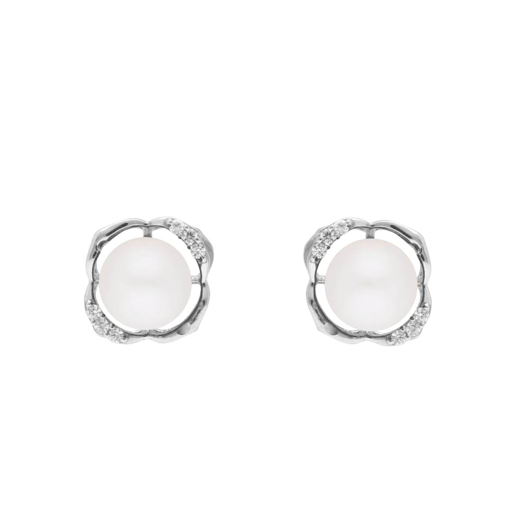 Elegance 925 Silver Stud Earrings : JPMAY-22-110