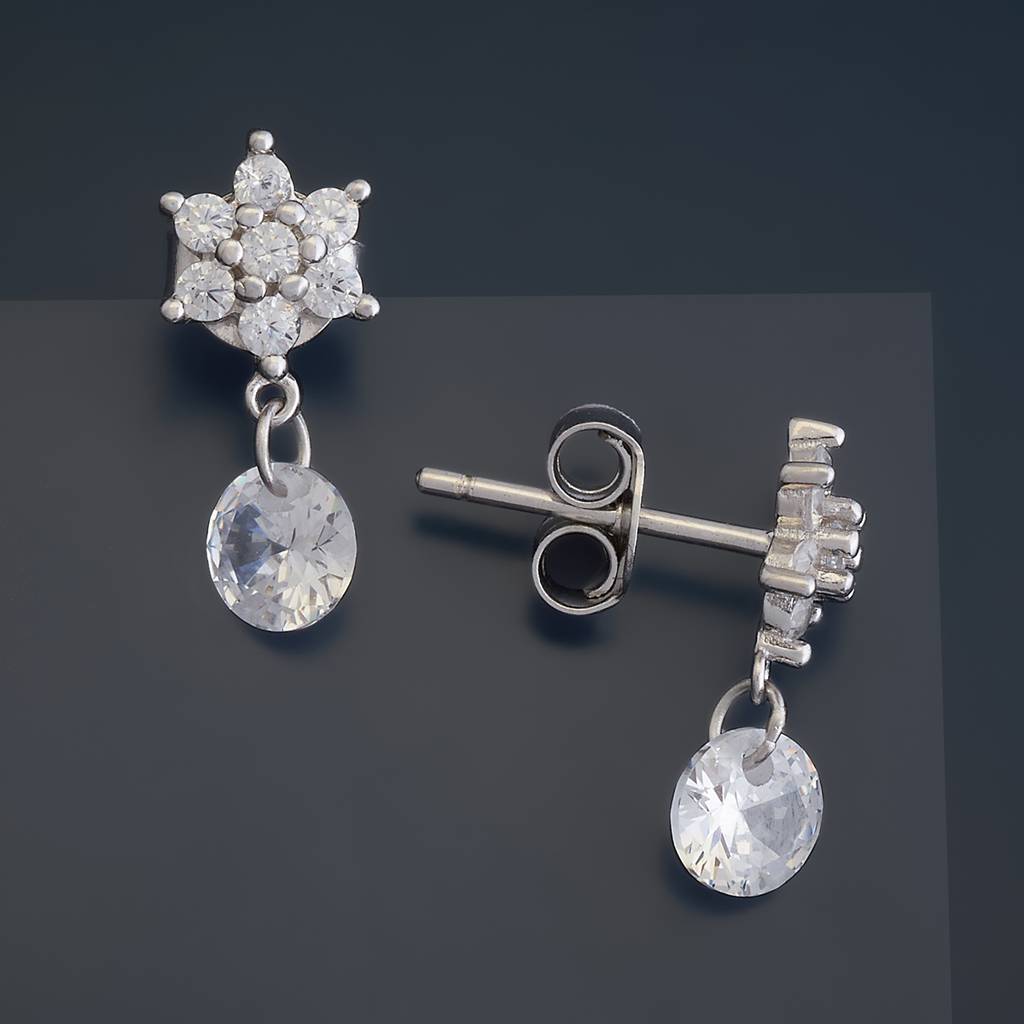 Kushal'S Fashion Jewellery Office Wear Silver Earring-176592 : 423327