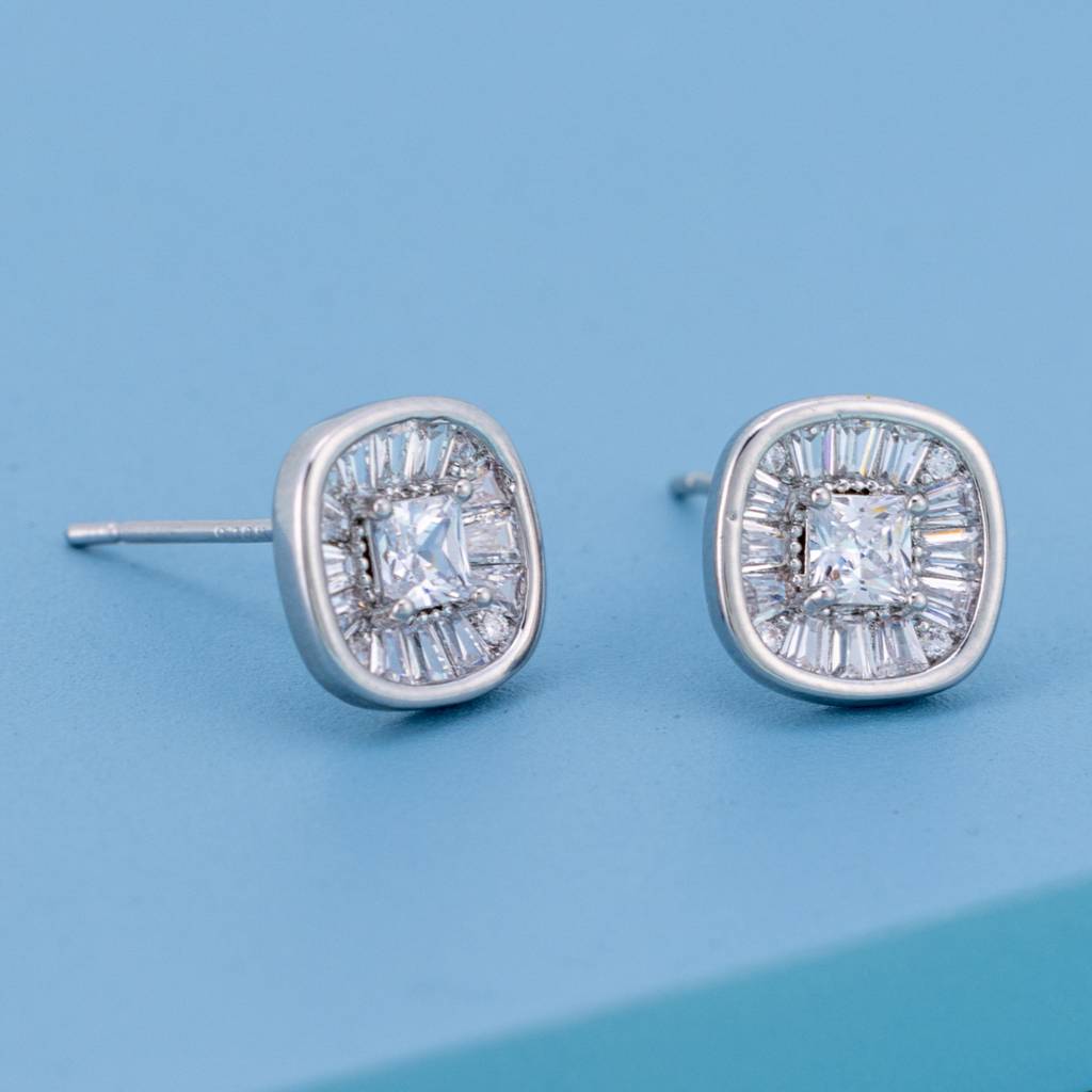 Kushal'S Fashion Jewellery Plated Party Trendy Zircon Studs-187413 : 446487