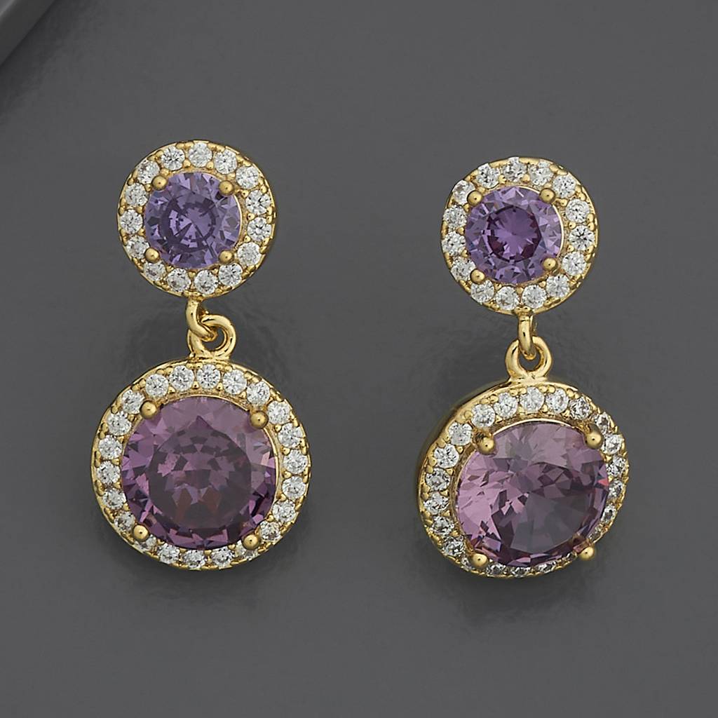 Kushal'S Fashion Jewellery Party Zircon Drop Earrings-185966 : 443518