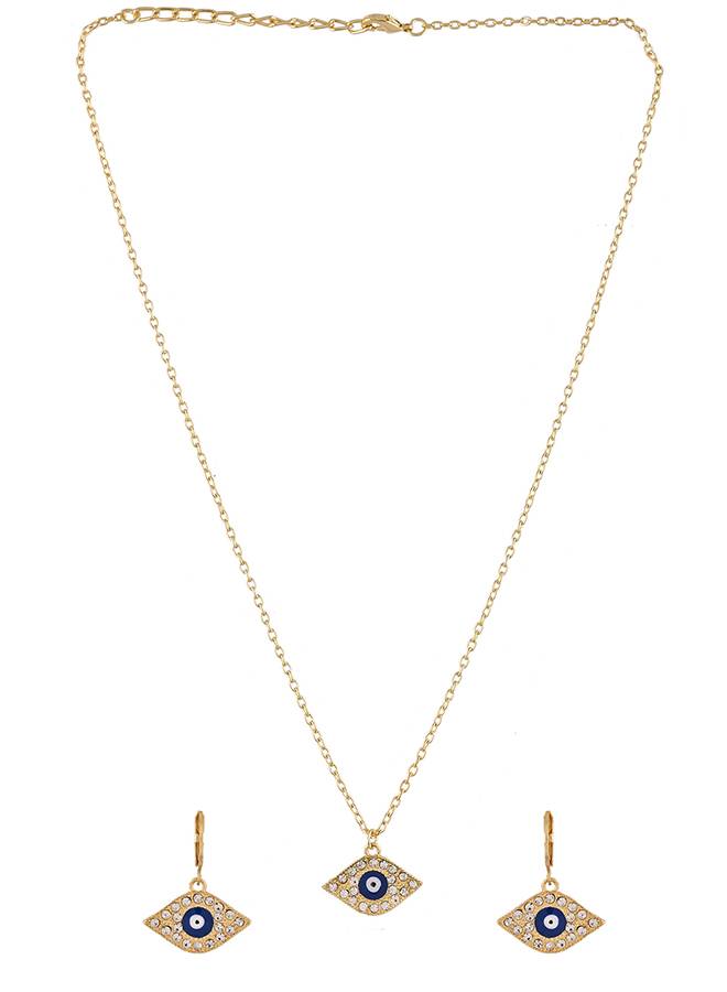 Golden Guardian Evil Eye Pendant Set : 8905124507355