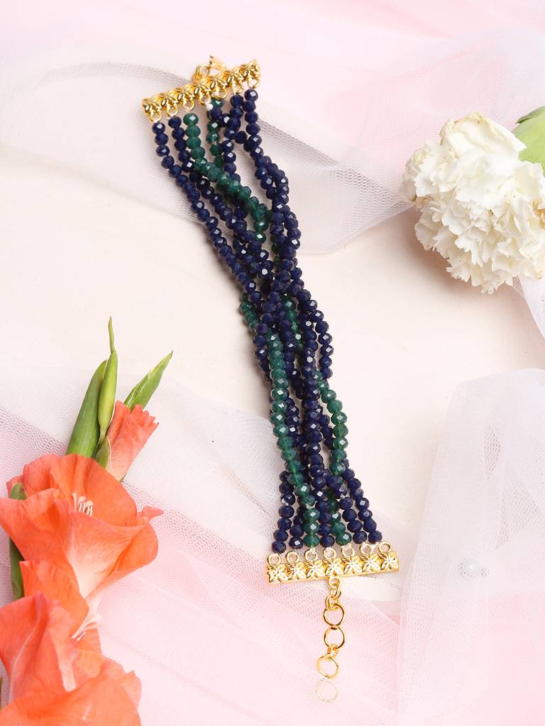 Blue And Green Bracelet : RUBYM109