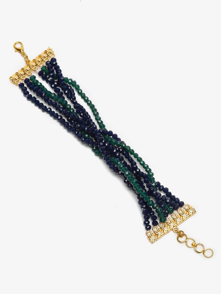Blue And Green Bracelet : RUBYM109