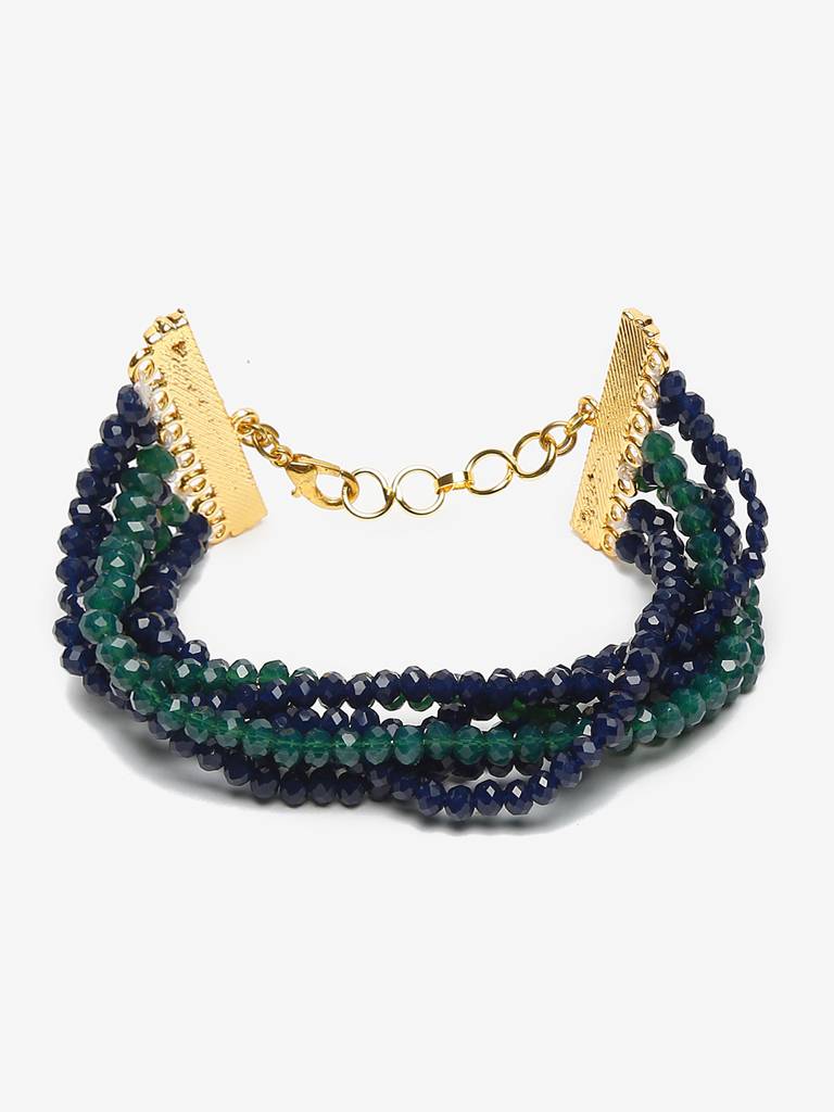 Blue And Green Bracelet : RUBYM109