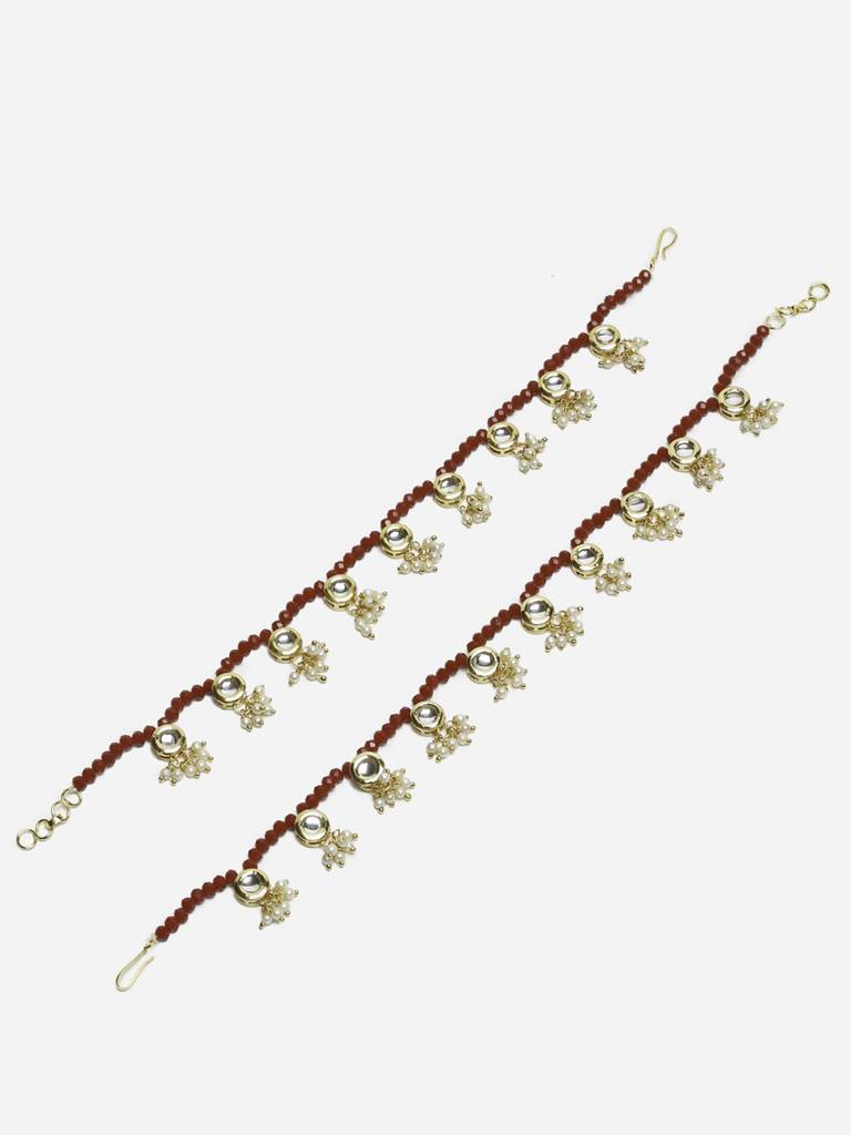 Red Anklets (Set Of 2) : RUBYM89