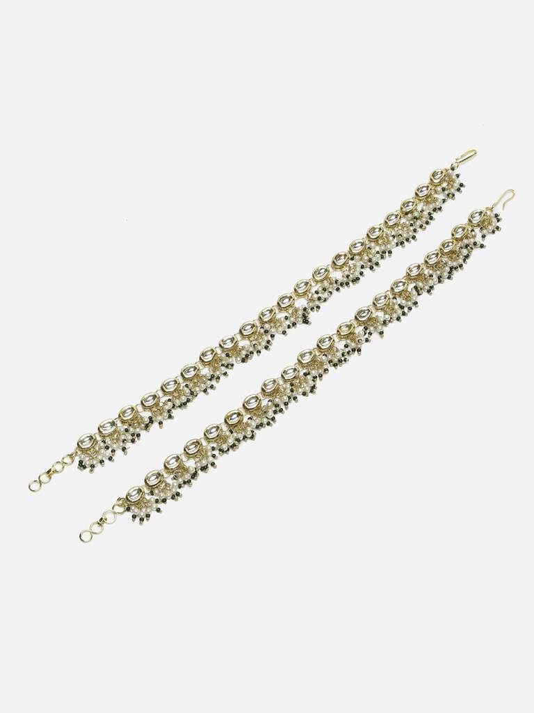 Oval Shaped Anklets (Set Of 2) : RUBYM88