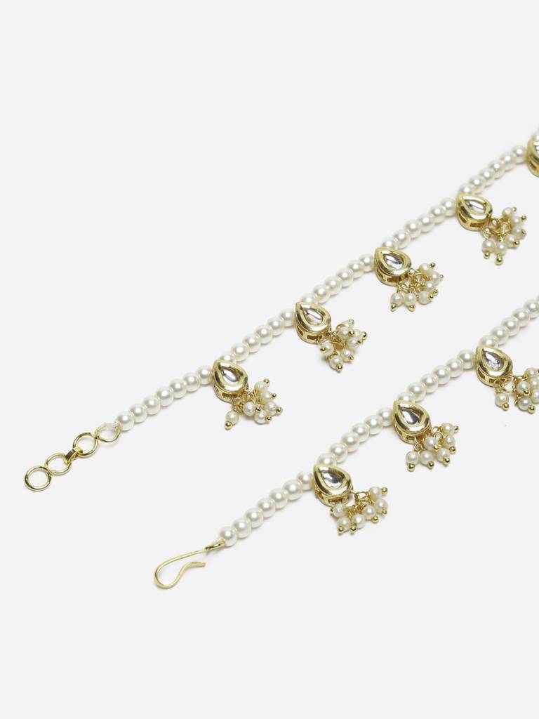 White Anklets (Set Of 2) : RUBYM92