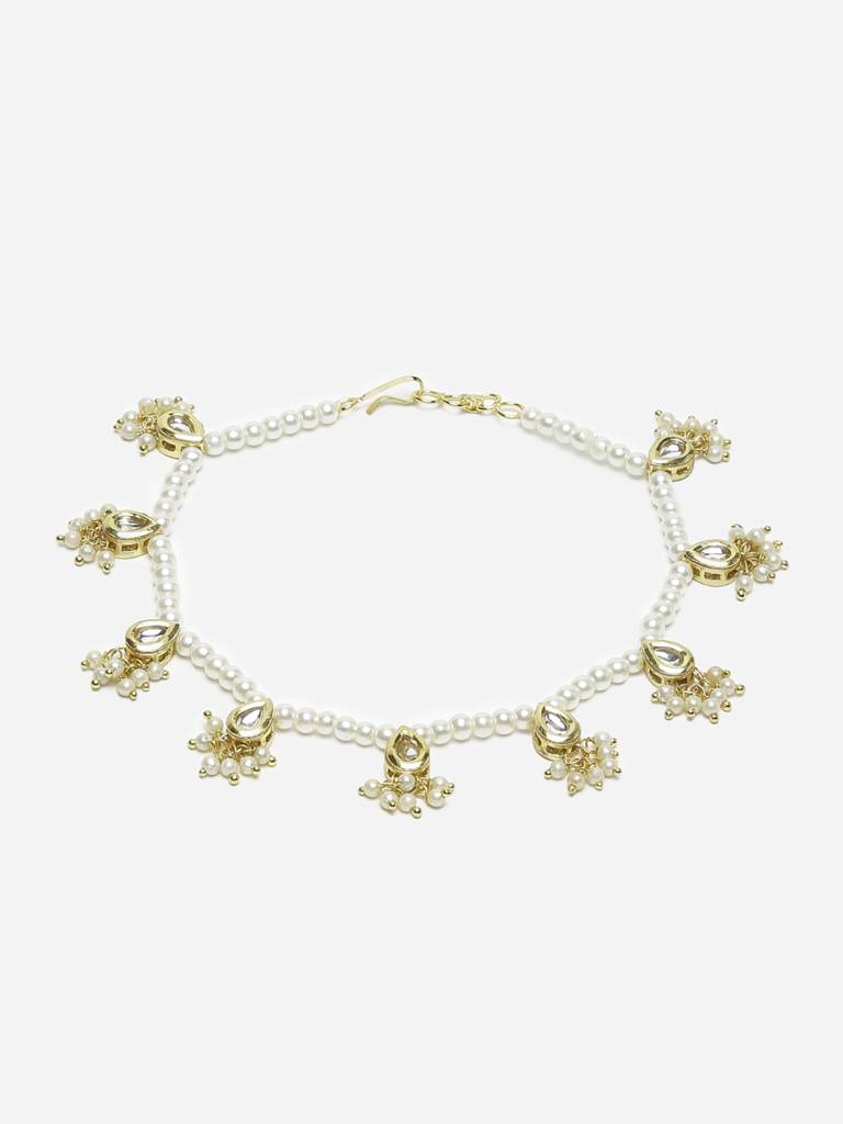 White Anklets (Set Of 2) : RUBYM92