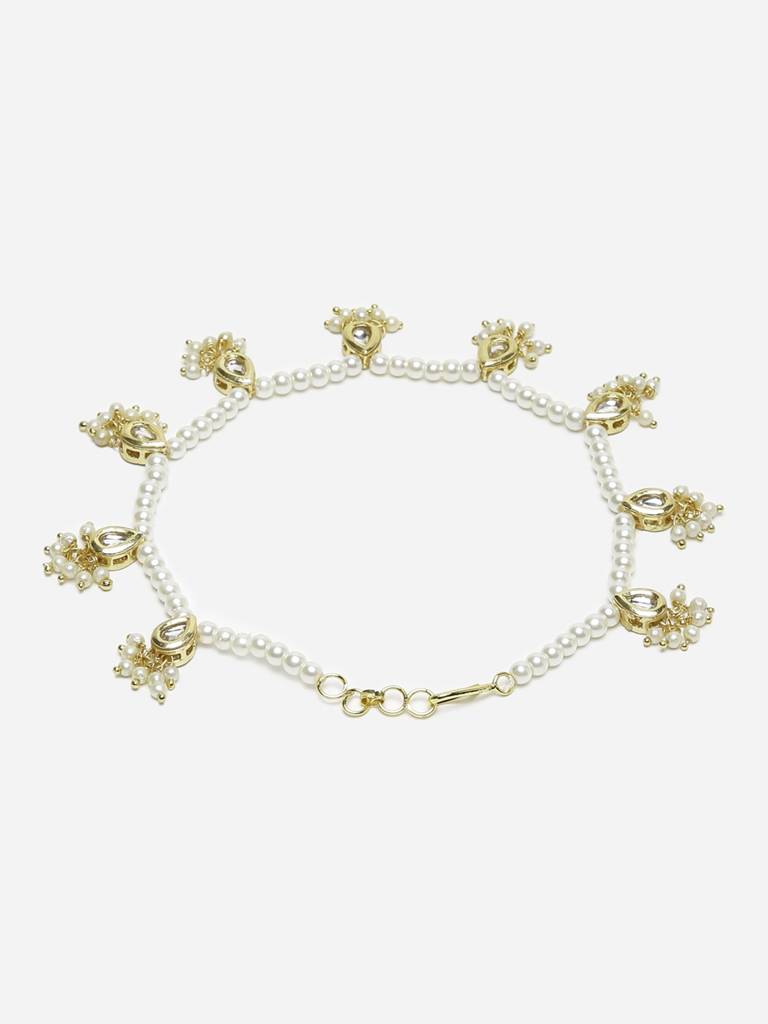 White Anklets (Set Of 2) : RUBYM92