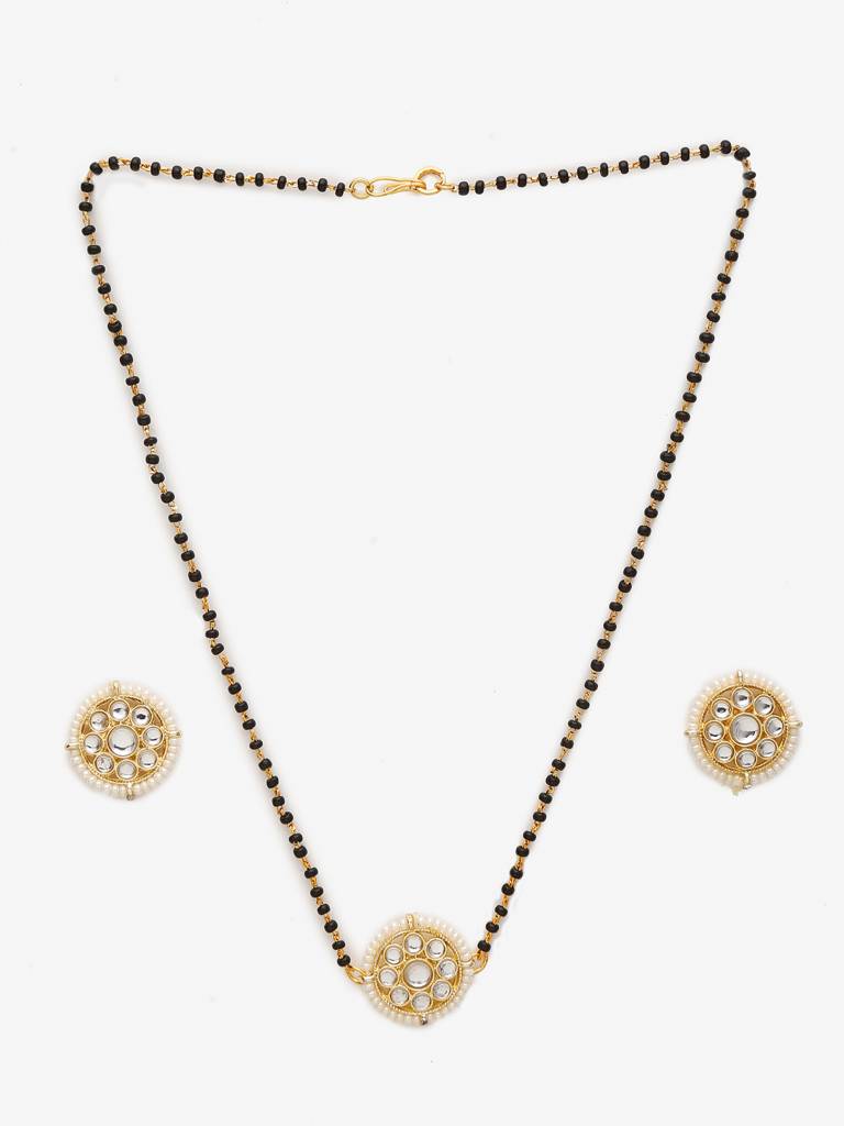 Kundan Mangalsutra With Studs : RUBYM001