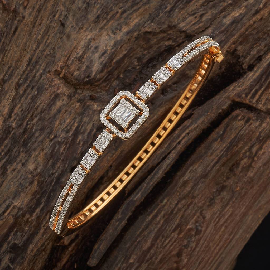 Kushal'S Fashion Jewellery Plated Party Zircon Kada-182670 : 436169