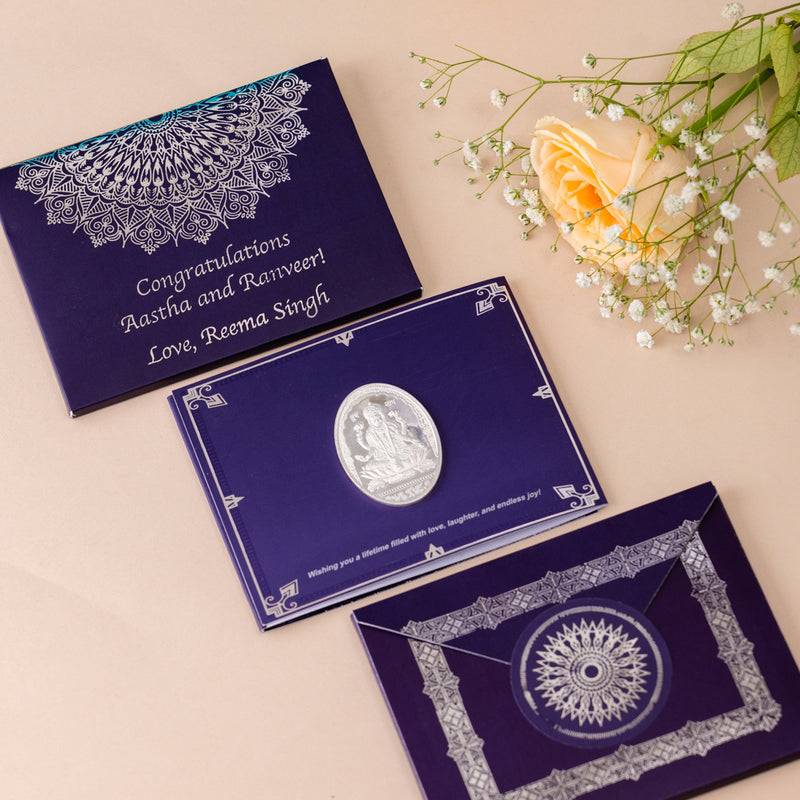 Silver Moments Card Set  -  Laxmi - 20 Grams : COIMOMLX2