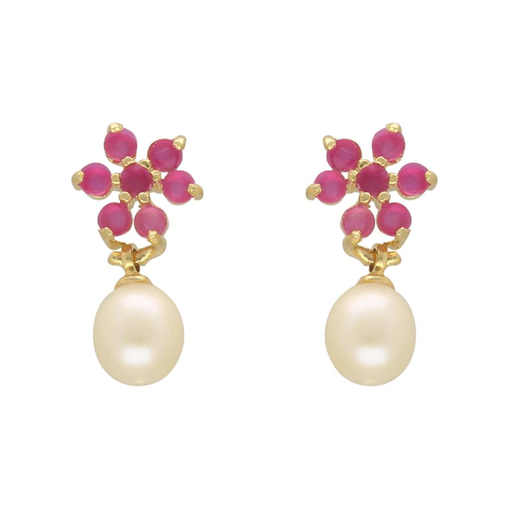 Regal Pearl Earrings Combo : JPER-23-921