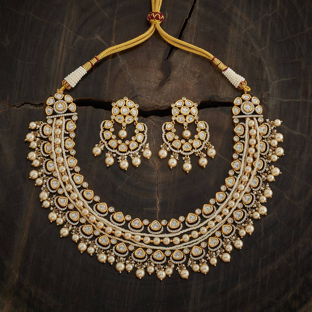 Kushal'S Fashion Jewellery Kundan Necklace -170772 : 411519