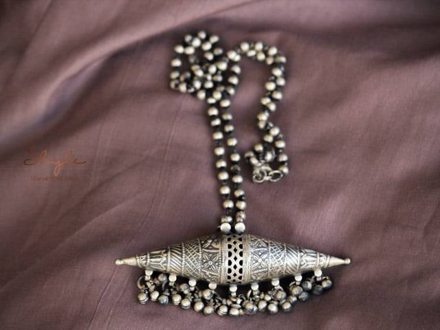 Tattva Intricate Conical Tribal Inspired Necklace : SN1133