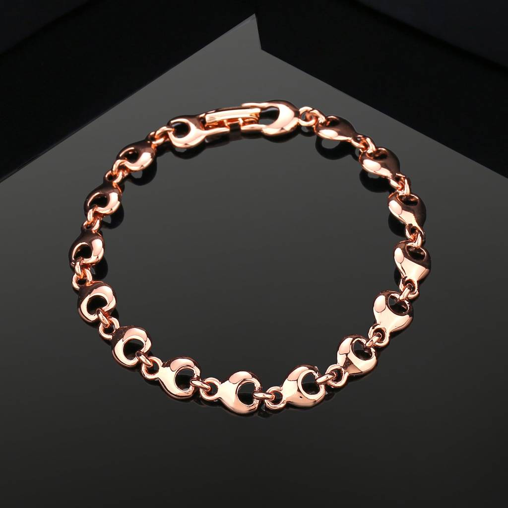 Estele Rosegold Plated Elegant Designer Bracelet For Girls And Women : 216-RGBR
