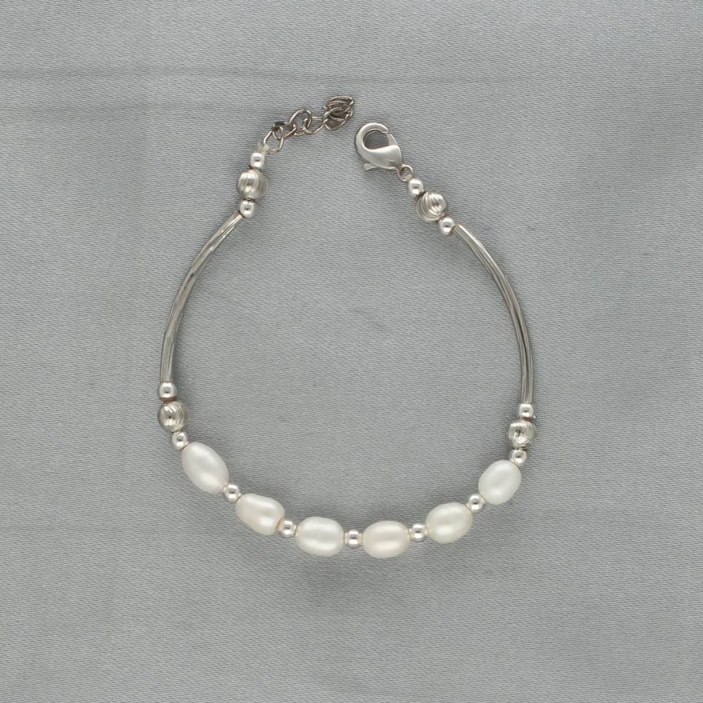 Unique 1 Line Pearl Bracelet : JPAUG-23-030