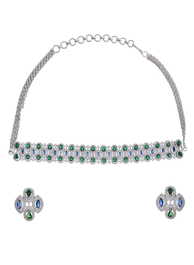 Starlight Aurora Choker Necklace Set : 8905124515206