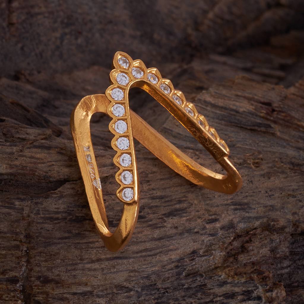Kushal'S Fashion Jewellery Silver Temple Finger Ring -167823 : 405158
