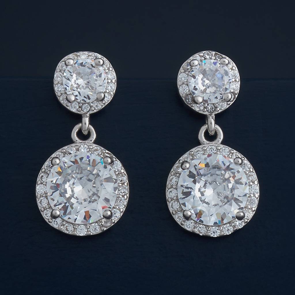 ■ENGBROX■ silver925 rain drop cubic earring EBEA24021SV SJDOFU 925 Sterling Silver Earrings for Women Water Drop