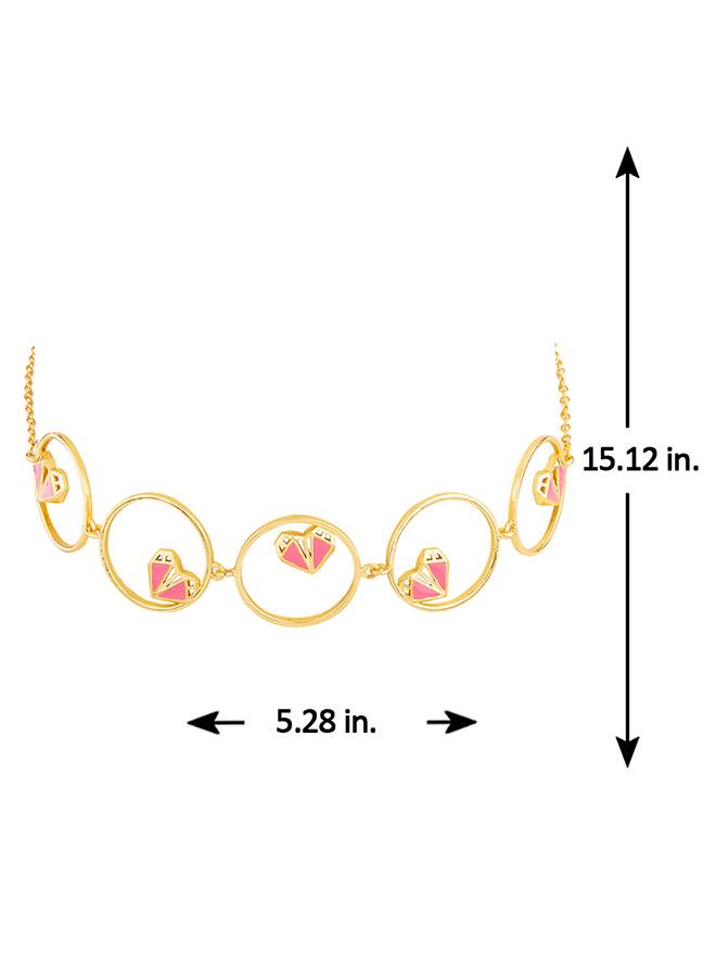 Mi Amore Hearts In Circles Necklace : 8905124078091