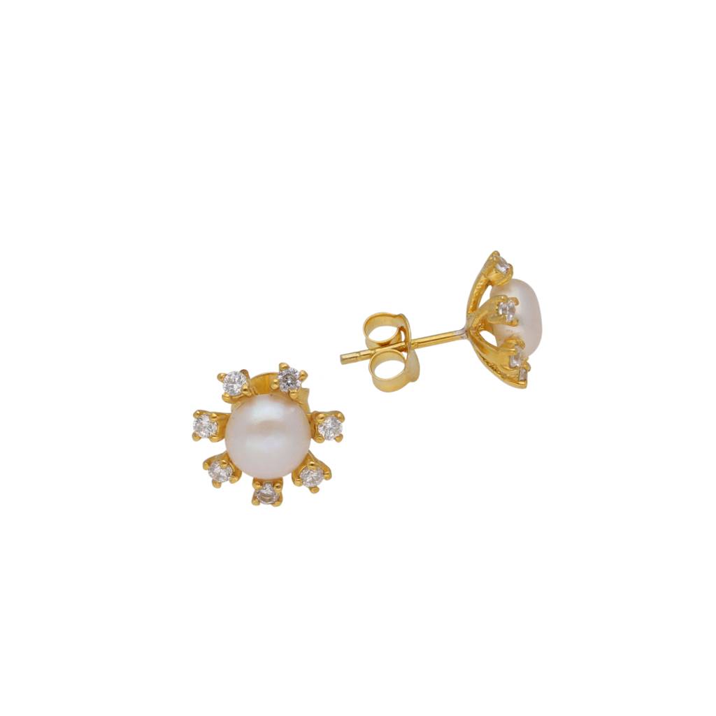 Zora 925 Silver Stud Earrings : JPMAY-22-103