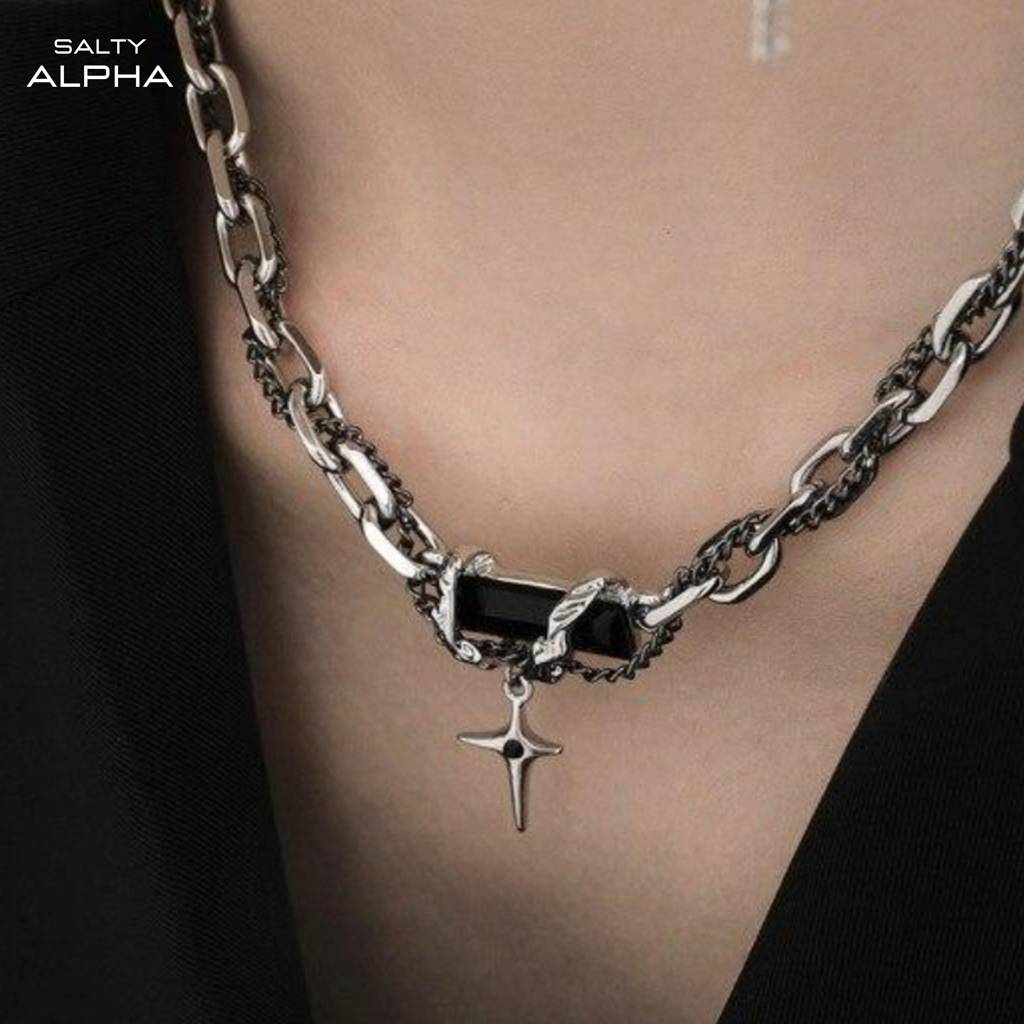 Rugged Black Modern Chain : MN1S0028