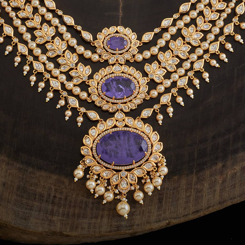 Kushal'S Fashion Jewellery Victorian-Plated Kundan Jewellery Set-158559 : 391528