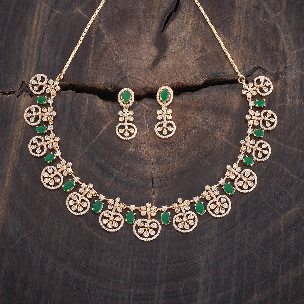 Kushal'S Fashion Jewellery Gold-Plated Cubic Zirconia Studded