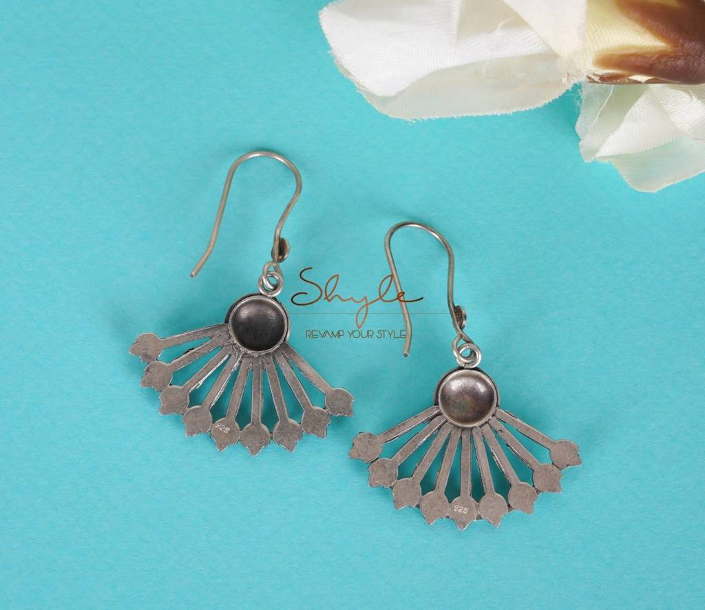Adya Fine Pankhi Fish Hook Earrings : SE5017-1-2-1-1-1