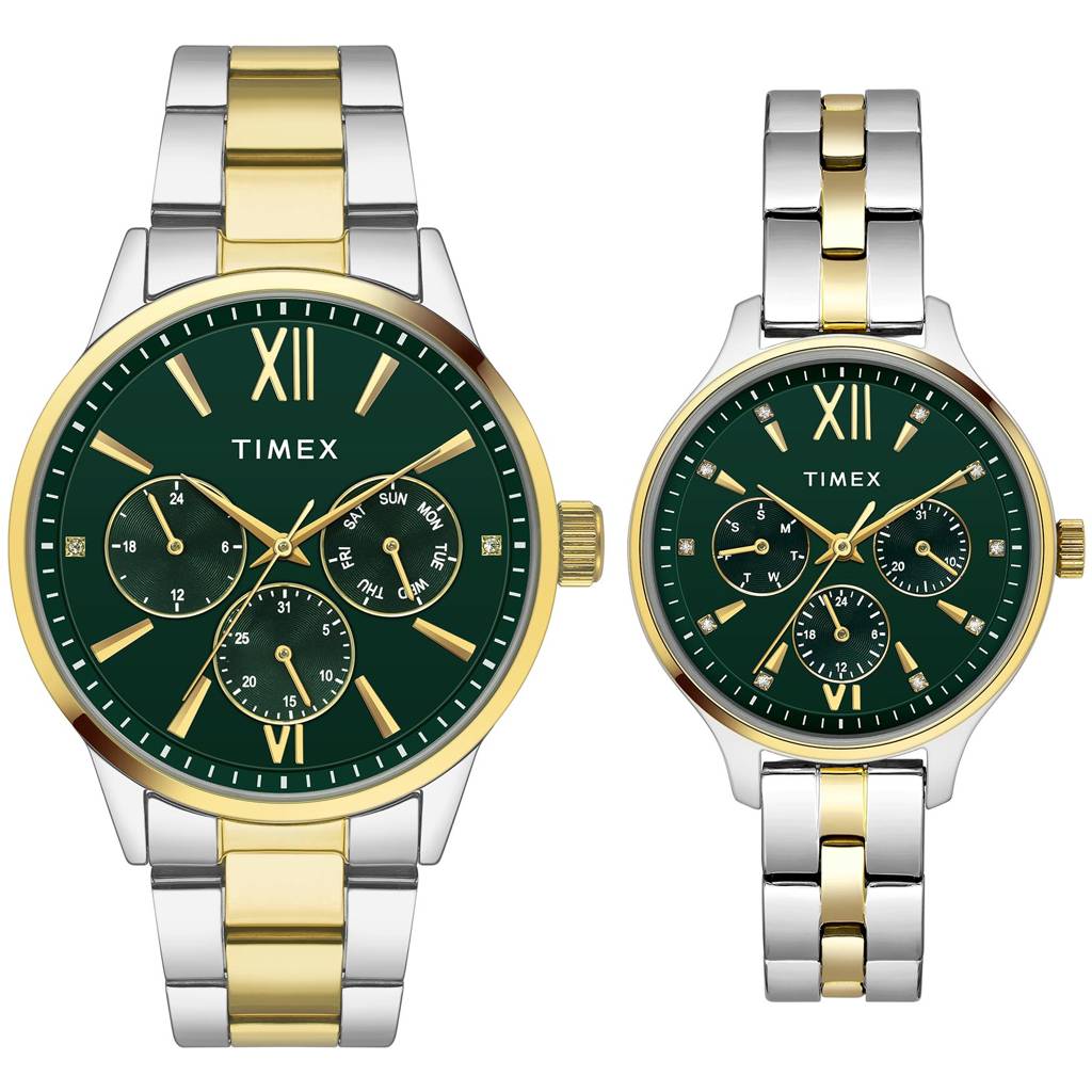 Timex Trendline Round 44Mm Analog Pair Watch - Tw00Pr302 : TW00PR315