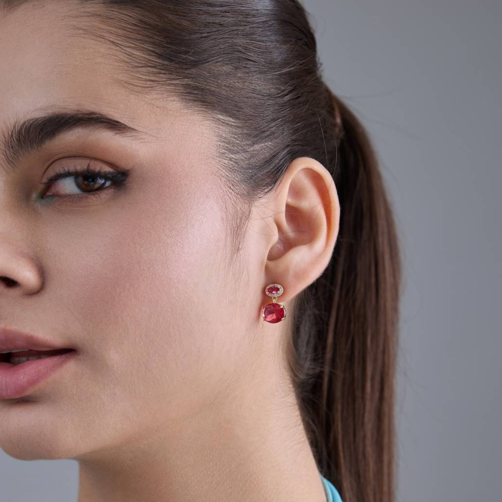 Kushal'S Fashion Jewellery Party Zircon Drop Earrings-186187 : 444038