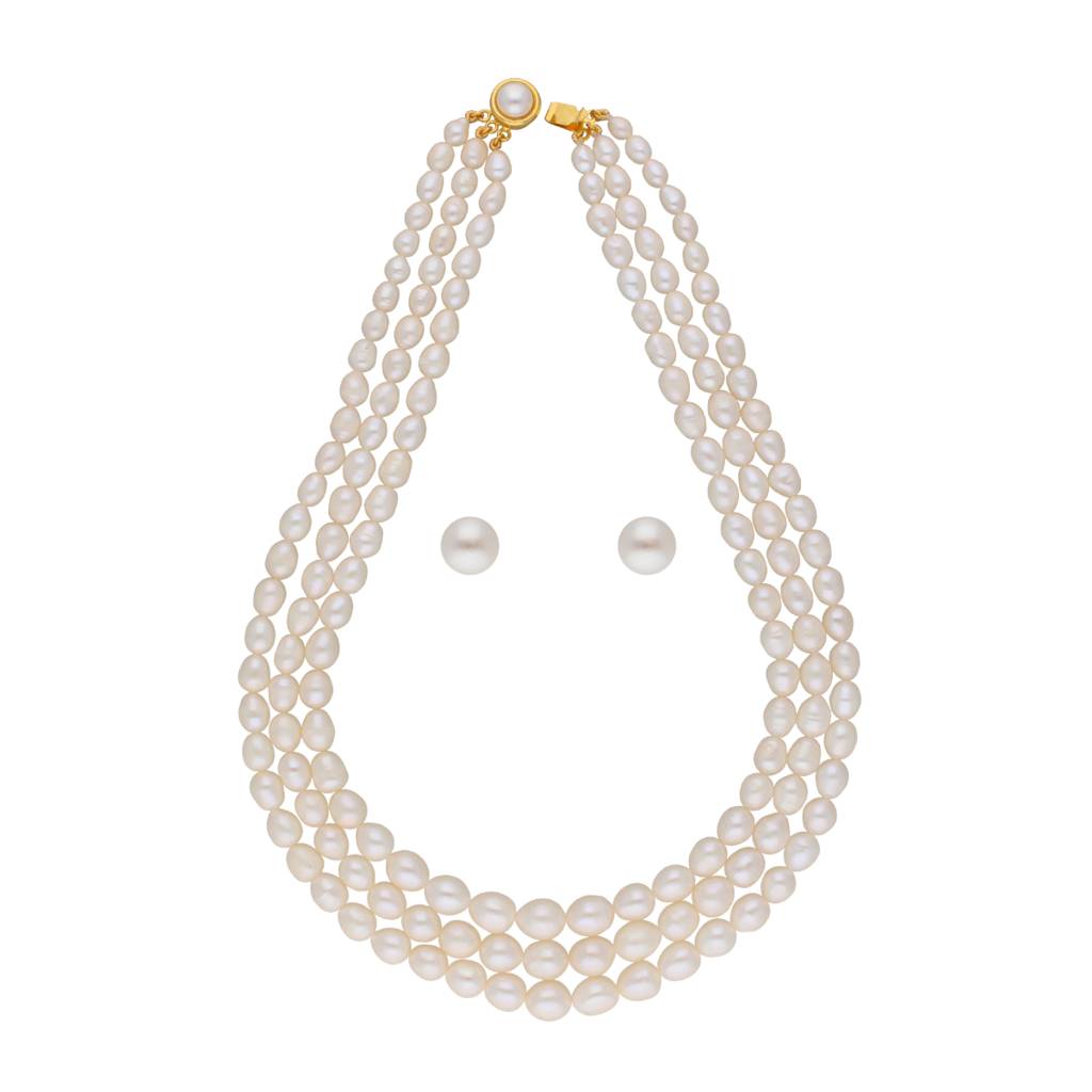 Dharti Graded Pearl Necklace : JPMAR-22-98