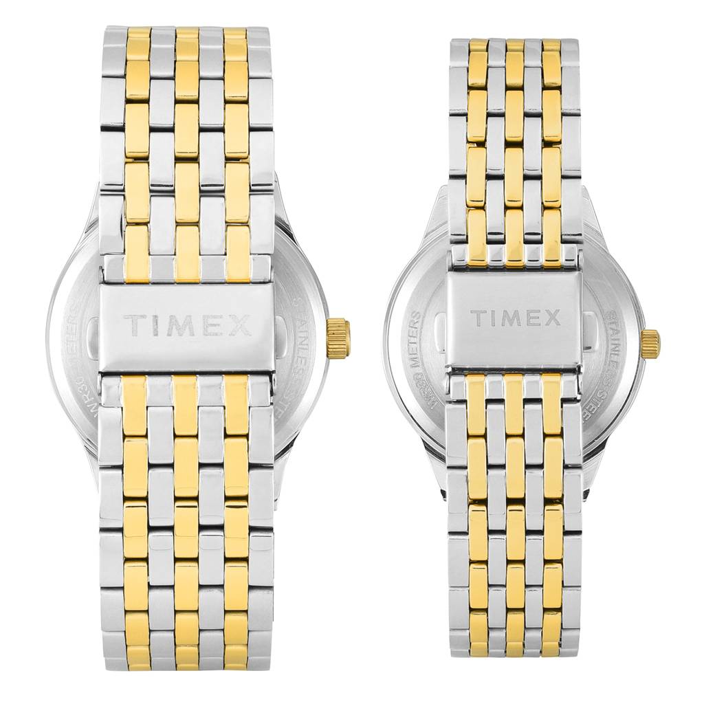 Timex Trendline Round 42Mm Analog Pair Watch - Tw00Pr348 : TW00PR350