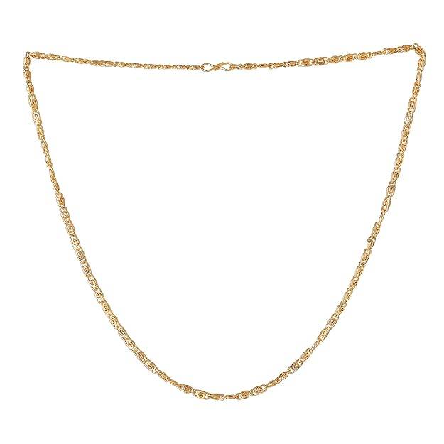 Fashion Jewelry Neck Chain For Men & Women: Gold Plated Luxurious Glamour Lightweight Necklace Chain- Per : OSAK010-IGCHAIN