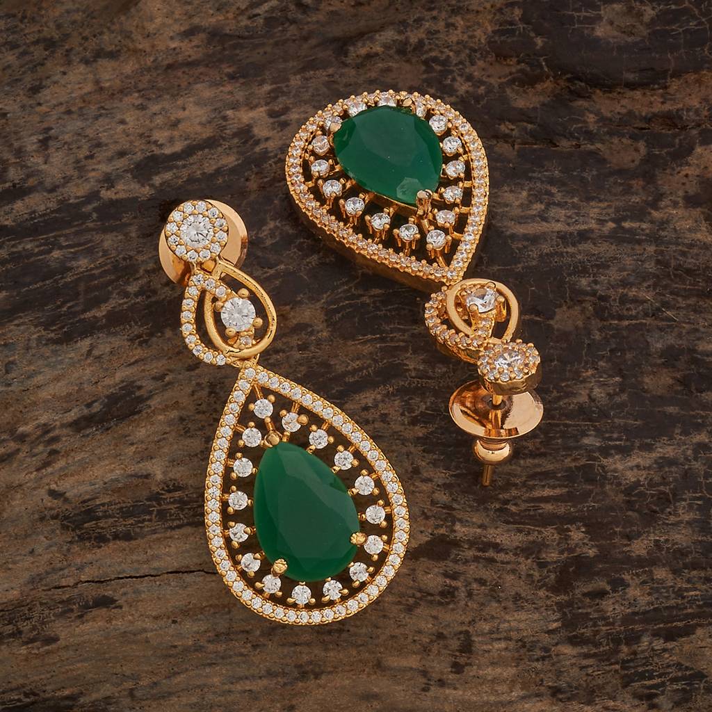 Kushal'S Fashion Jewellery Plated Party Zircon Drop Earrings-184388 : 440238